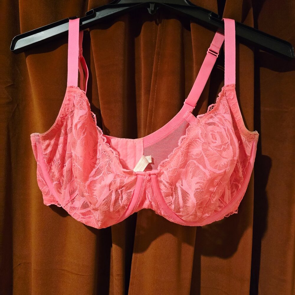 Cacique Lightly Lined Lack Full Coverage Bra - image 1